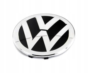 Znaczek vw czarny/chrom błyszczący