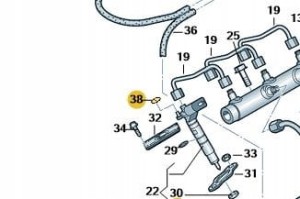 Oryginał o-ring końcówki wtryskiwacza WHT007480A