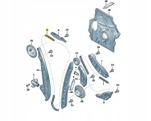 VOLKSWAGEN OE Oryginalny łańcuch rozrządu