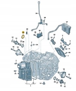 Oryginalny uszczelniacz wału VW AUDI SEAT SKODA