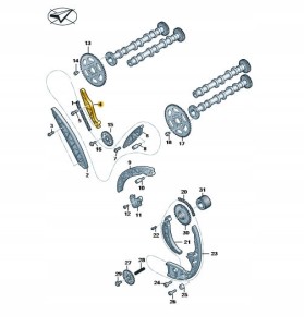 Oryginalna szyna ślizgowa VOLKSWAGEN AUDI