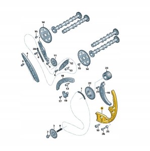 Oryginalny napinacz łańcucha AUDI VOLKSWAGEN