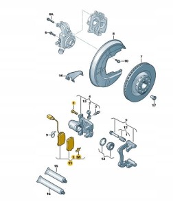 Oryginalne klocki hamulcowe VW SKODA SEAT AUDI