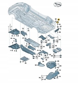 VOLKSWAGEN OE Nowa osłona termiczna ARTEON PASSAT