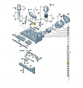 AUDI OE Oryginalna uszczelka A4/5/6/7 Q5