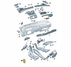 Oryg. kratka wyciągu powietrza VW SKODA SEAT AUDI