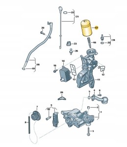 VOLKSWAGEN OE filtr oleju CAMPER TRANSPORTER
