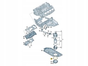 Oryginalny pierścień uszczelniający AUDI VW