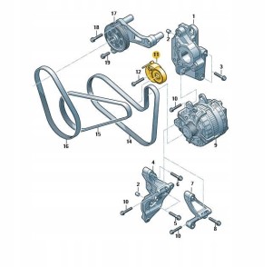 VW OE Napinacz paska klinowego CAMPER TRANSPORTER
