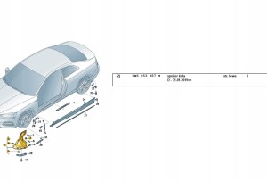 SPOJLER NADKOLA PRAWY PRZÓD AUDI A5 8W6853887M Q