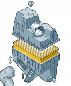 Oryginał Volkswagen wkład filtra powietrza