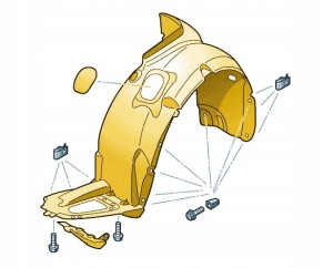 ORYGINAŁ SEAT NADKOLE LEWY PRZÓD TOLEDO 5JA809957E