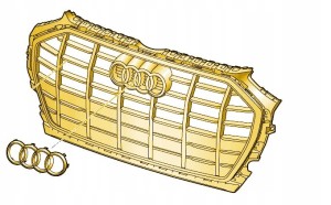 Audi nowa atrapa chłodnicy OE 80A853651AFMX3