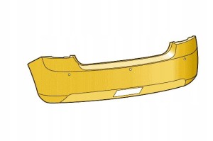 SKODA FABIA ZDERZAK TYŁ TYLNY 6V9807421