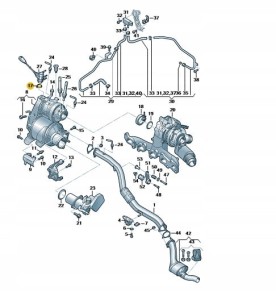 NOWA ORYGINALNA OPASKA ZACISKOWA WTRYSKIWACZA ADBLUE AUDI VW 04L253725J