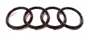 Znaczek AUDI CZern blyszczaca