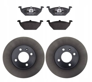 Nowe oryginalne tarcze i klocki hamulcowe przód komplet JZW698302CD