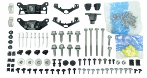 Zestaw mocujący przedni zderzak Audi A4/S4. Produkt nowy, oryginalny