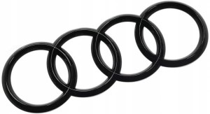 Znaczek AUDI czerń błyszcząca