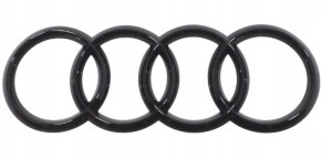 Znaczek AUDI CZern blyszczaca