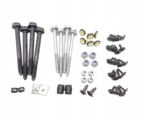 Zestaw elementów mocujących zderzak tył Audi Q5. Produkt nowy, oryginalny