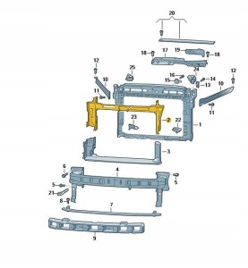 Kierownica powietrza Skoda Kodiaq Nowa Oryginalna 565121285C