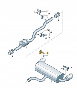 Nowy, Oryginalny Uchwyt LEWY 8R0253144B