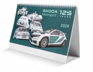 Kalendarz biurkowy 2026 SKODA Motorsport 125 years 6U0087710C