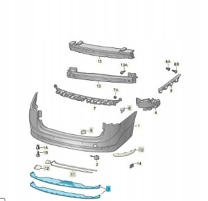 ^Oryginalny spojler zderzaka tylnego OCTAVIA IV LIMUSINE 5ER807521A9B9