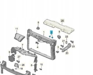 Nowa oryginalna spinka AUDI VW SKODA OE 1T0805179A