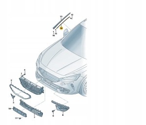 Nowa Oryginalna LISTWA OZDOBNA BLENDY Cupra Formentor 5FF854542 ASO