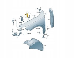 WSPORNIK BŁOTNIKA lewy tył PRZÓD CUPRA FORMENTOR OE 5FF821142