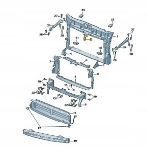 Wspornik zamka do Skoda Karoq 57A805567 nowy oryginał ASO