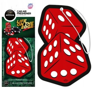 Zapach zawieszka samochodowa kostki do gry od Aroma Car