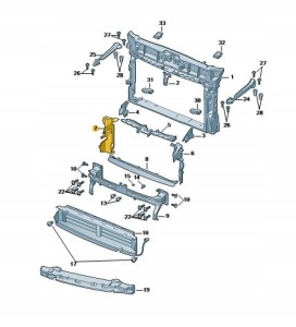 Kierownica powietrza prawa do Skoda Karoq 57A121284A nowa oryginał
