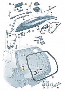 Zaślepka karoserii 3G9827713 PASSAT B8 Nowa Oryginalna