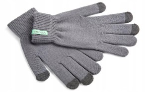 Oryginalne rękawice męskie szare SKODA 000084340G 8XP