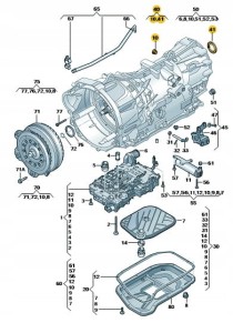 PIERŚCIEŃ USZCZELNIAJĄCY WAŁU VW 0CM301189 NOWY ORYGINALNY