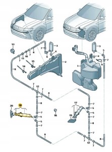 CYLINDER WYSUWANIA PRAWY SKODA KODIAQ OE 565955966A NOWY ORYGINALNY
