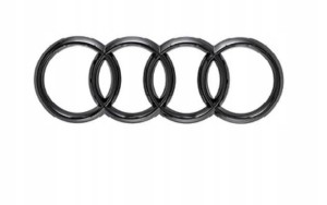 Oryginalny znaczek logo Audi w kolorze czarnym na tylną klapę Q5 Sportback