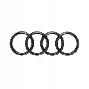 Oryginalny znaczek,logo Audi w kolorze czarnym na tylną klapę Q7 2020-2023