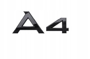 Oryginalny znaczek,logo AUDI A4 B9 2020> w kolorze czarnym TYŁ OE 8W0071803