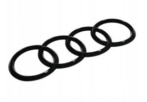 Znaczek AUDI czerń błyszcząca