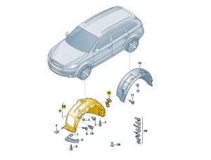 ORYGINALNE NADKOLE PRZÓD AUDI Q5 8R0821171M 