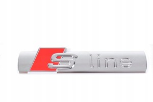 NOWY ORYGINALNY NAPIS EMBLEMAT ~S-line~ AUDI ASO