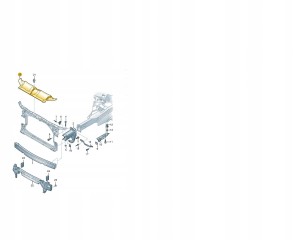 NAKŁADKA OSŁONA PASA PRZÓD AUDI A6 4G0807081D ASO