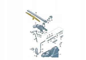 PIÓRO WYCIERACZKI TYŁ AUDI A6 C6 4F9955425 ASO
