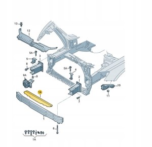 OSŁONA NAKŁADKA PASA PRZÓD AUDI Q58R0807217B ASO