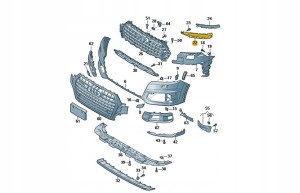 KIEROWNICA POWIETRZA AUDI Q7 PRAWA 4M0807158D