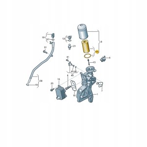 NOWY WKŁAD FILTRA OLEJU 06L115562B AUDI VW ASO